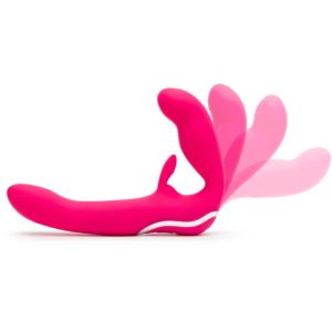 Rechargeable Silicone Love Rider Strapless Strap-On Purple - Image 4