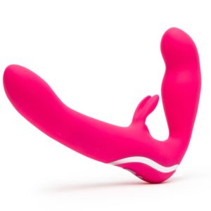 Rechargeable Silicone Love Rider Strapless Strap-On Purple - Image 2