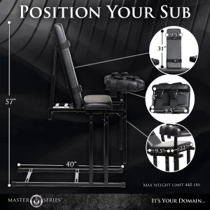Extreme Obedience BDSM Chair - Black - Image 7