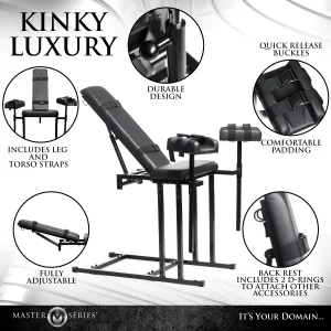 Extreme Obedience BDSM Chair - Black - Image 5