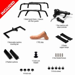 Deluxe Bangin' Bench with Multispeed Sex Machine - Image 9